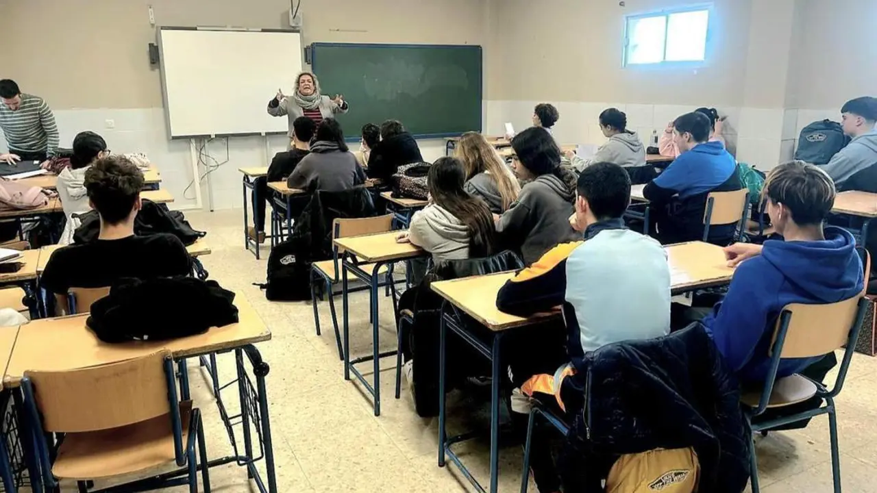 En uno de los talleres escolares - A.I.