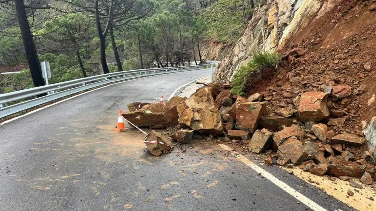 Desprendimiento en el Valle del Genal. - DIPUTACI&Oacute;N DE M&Aacute;LAGA