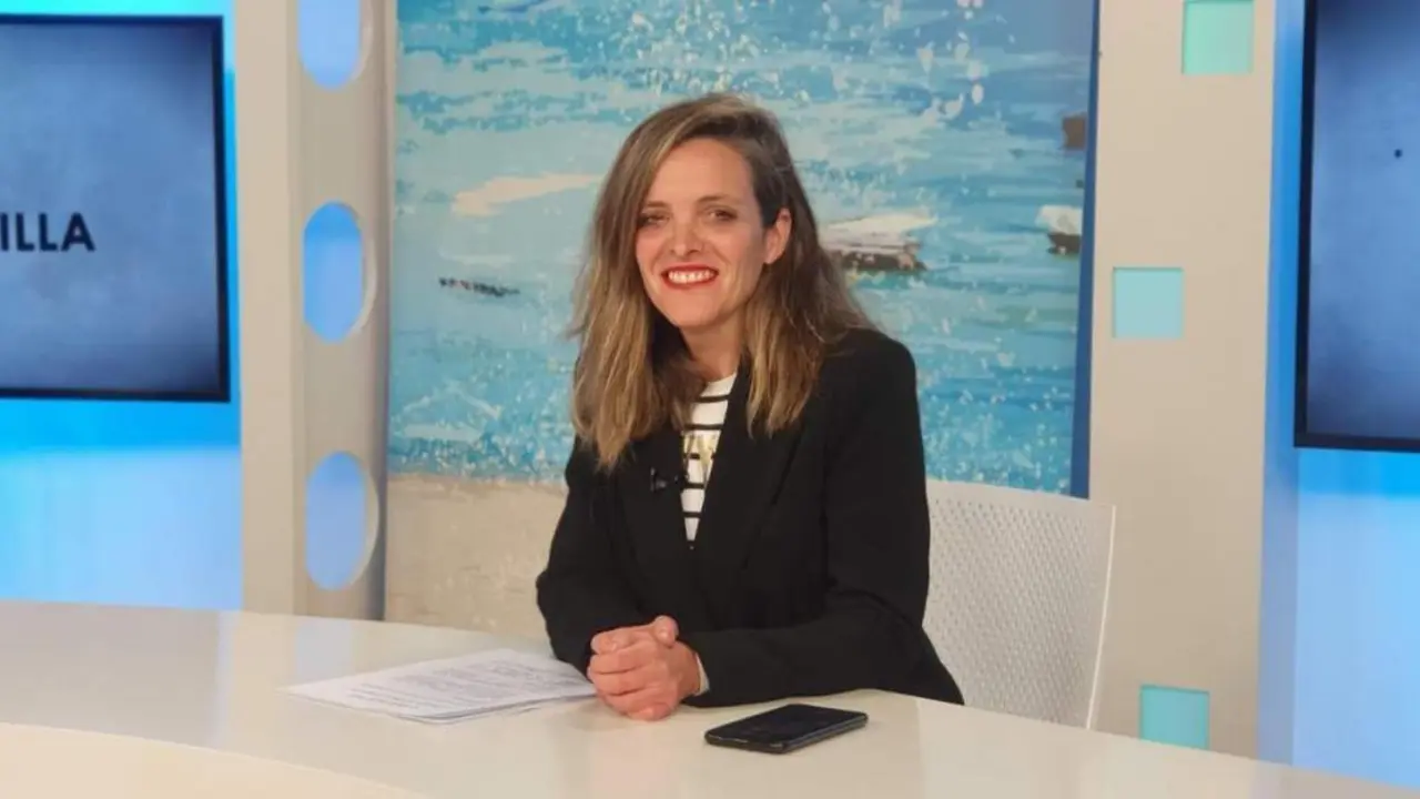 Maite Gonz&aacute;lez, en La Orilla, en 7TV. - Mar&iacute;a Palacios