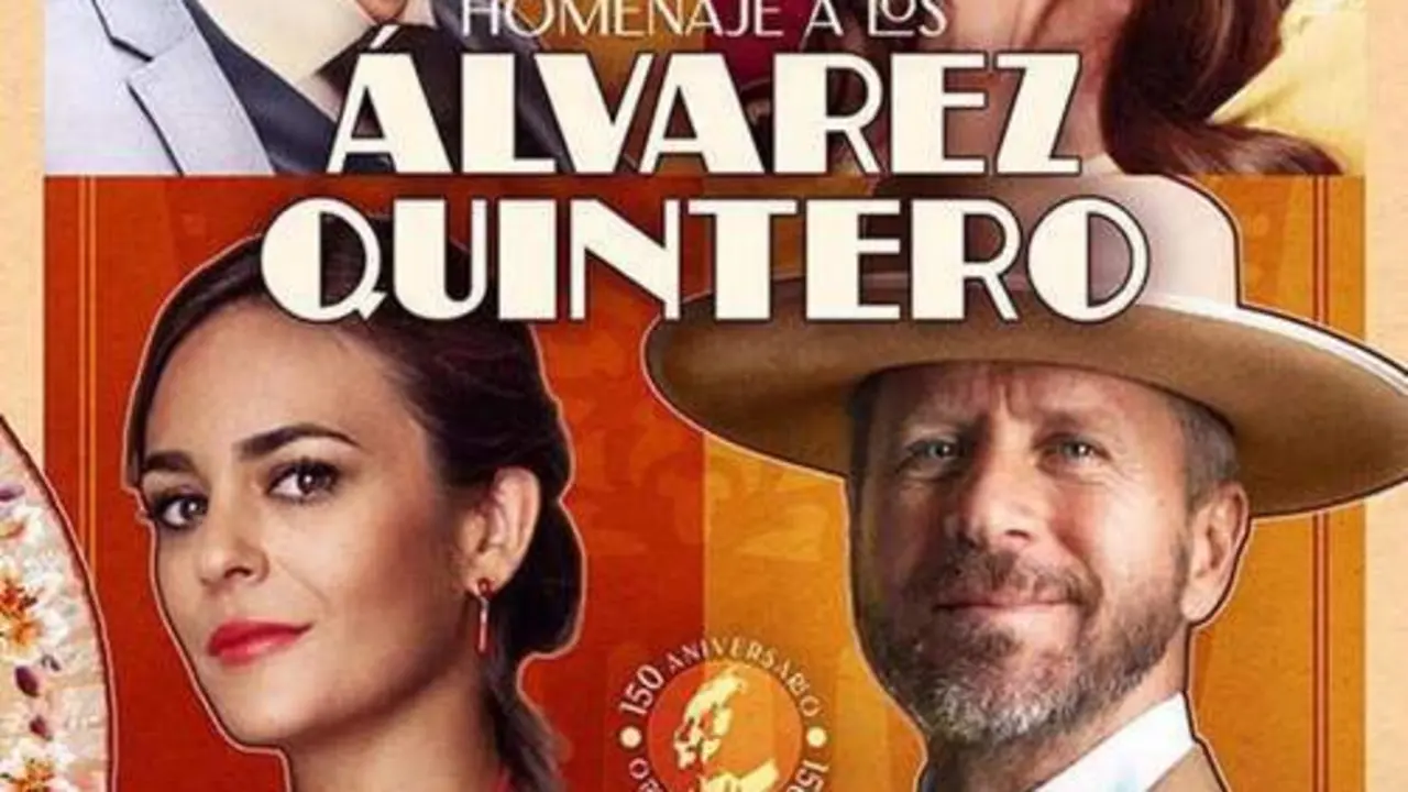 Cartel del homenaje a los Hermanos &Aacute;lvarez Quintero - Ayto Huelva