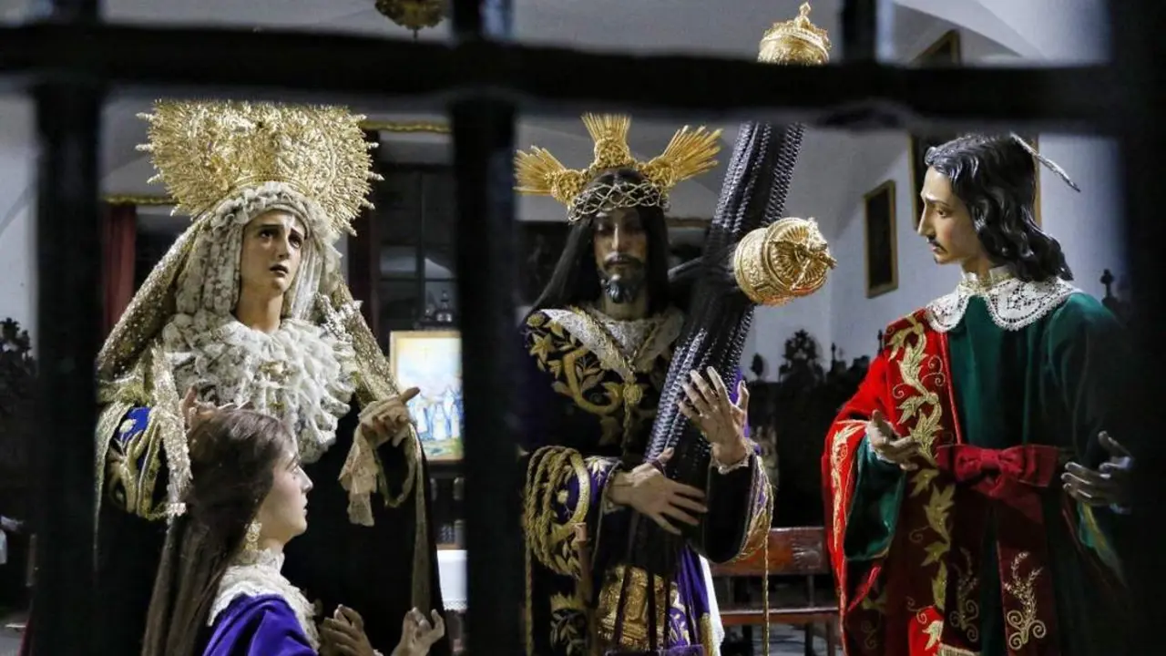 El Nazareno vuelve tras las rejas del convento de Santa Mar&iacute;a. - 
