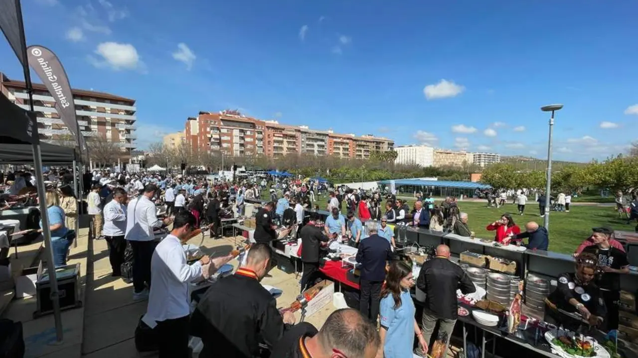 El evento solidario de cortadores de jamones, en Ja&eacute;n.  - 