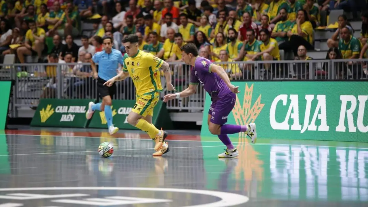 Duelo entre el Ja&eacute;n Para&iacute;so Interior y Palma Futsal. - Juan Carlos Fern&aacute;ndez