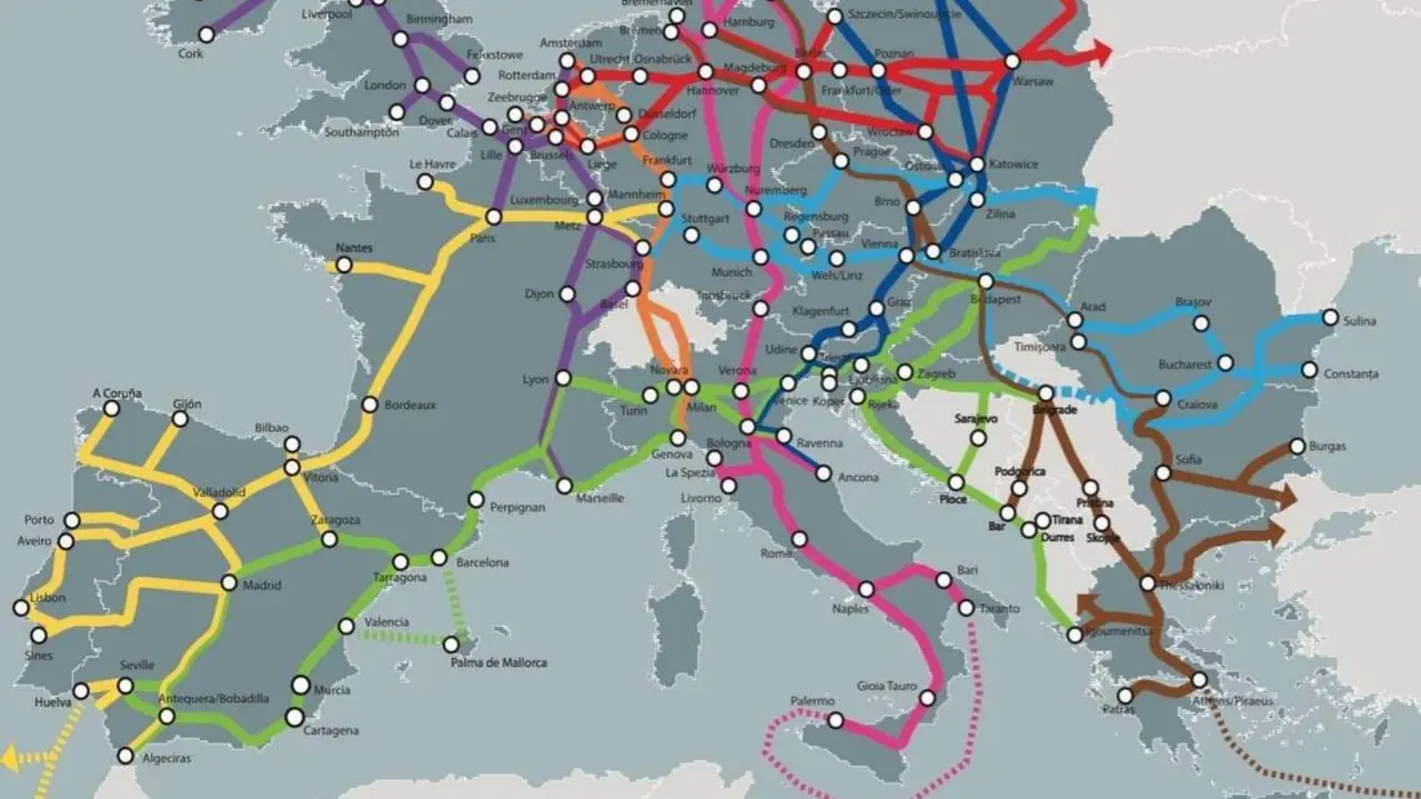 Mapa del Corredor Atl&aacute;ntico. - Europa Press