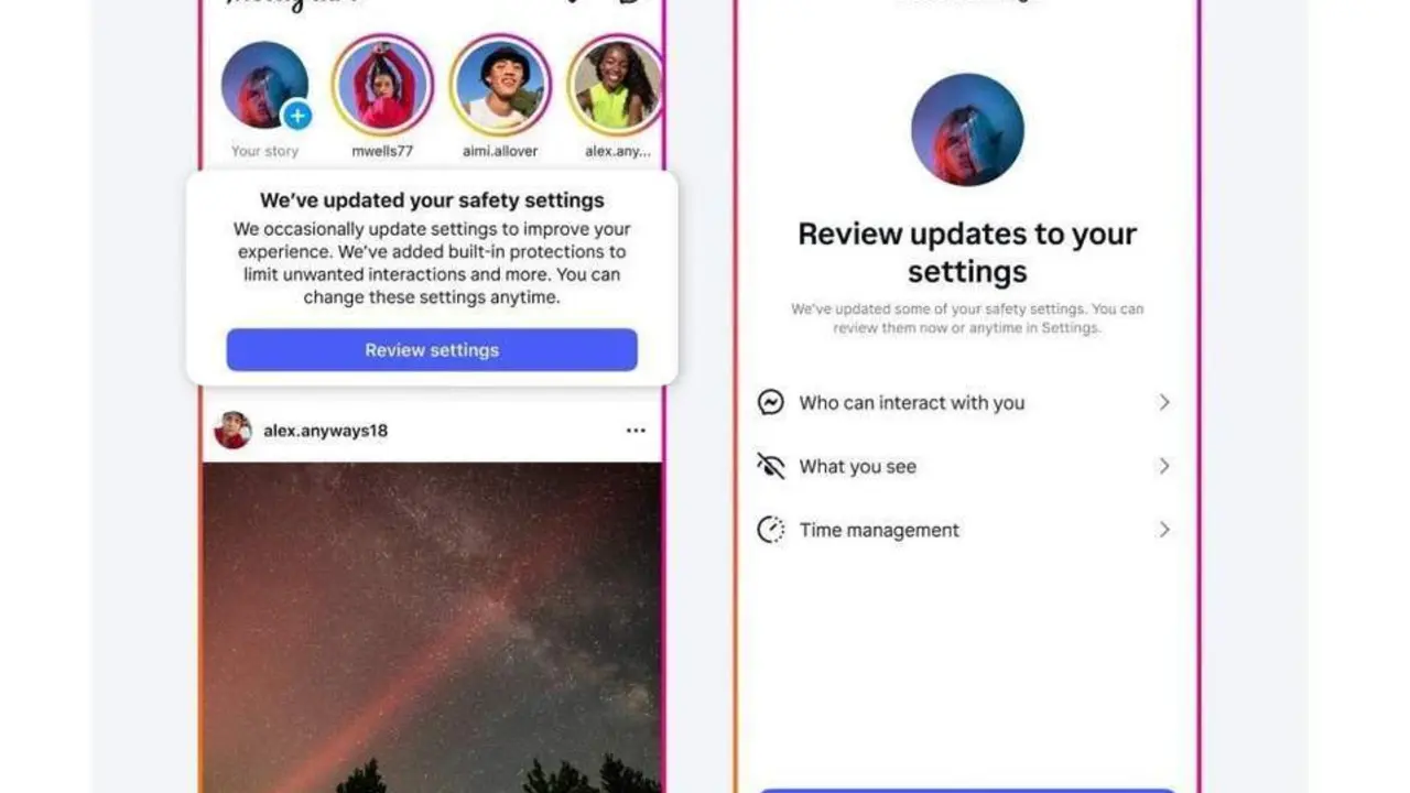 Funciones de IA para identificar cuentas de adolescentes en Instagram. - Meta / EP
