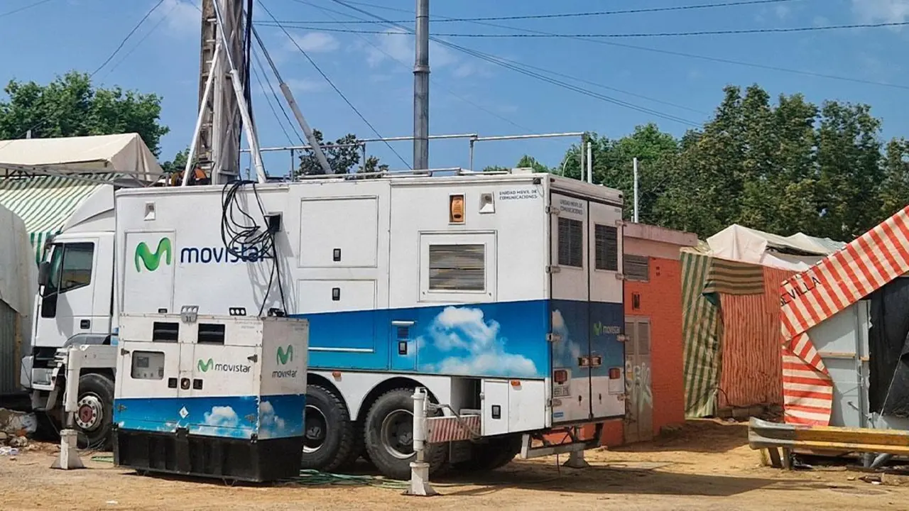 Refuerzo de las redes m&oacute;viles en la Feria - TELEF&Oacute;NICA