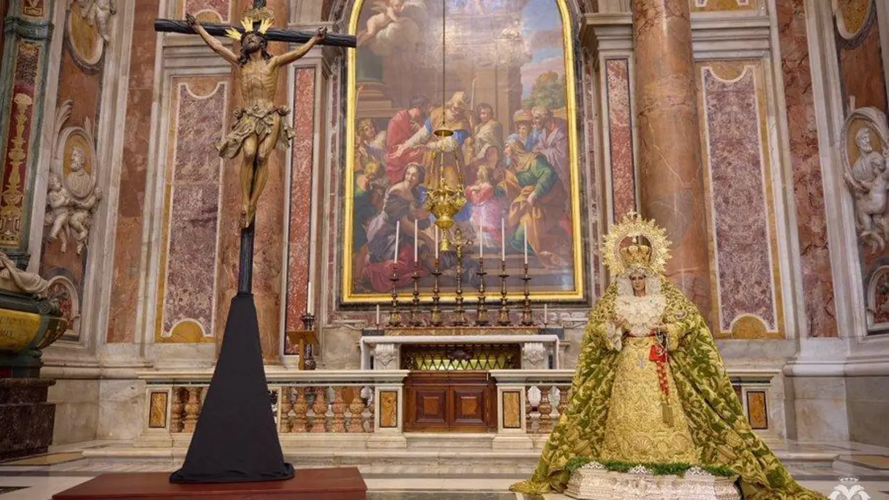 El Cachorro y la Esperanza en San Pedro. - hdad Cachorro