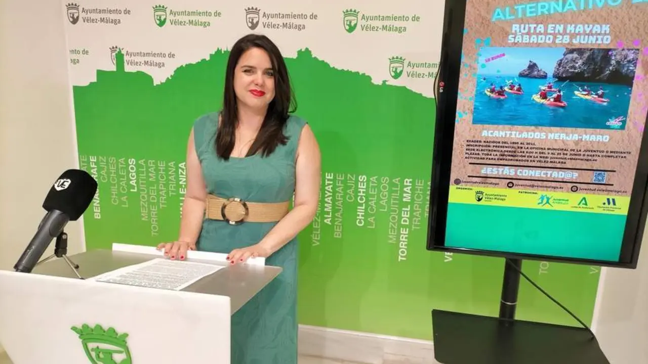 Lourdes Pi&ntilde;a, en la presentaci&oacute;n de Ocio Alternativa 2025. - Ayuntamiento V&eacute;lez-M&aacute;laga