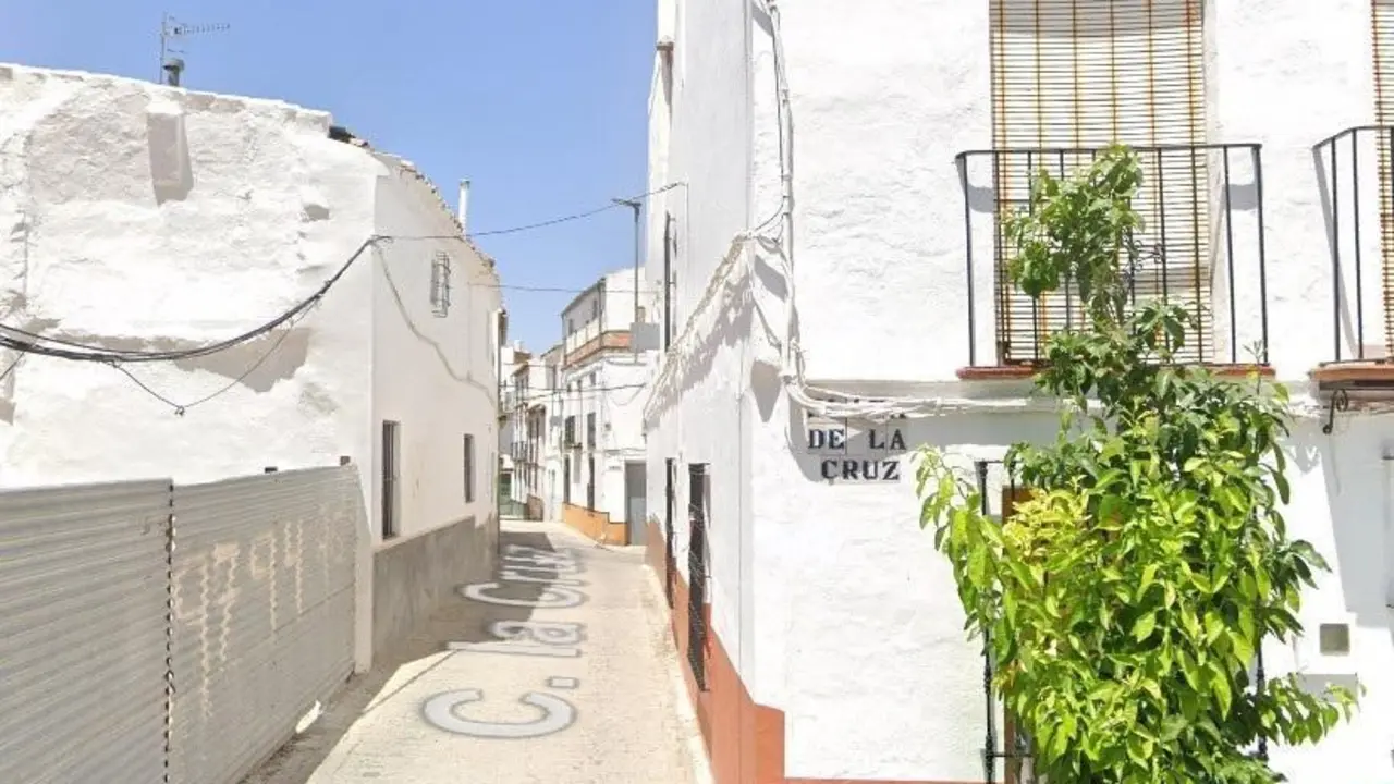 Calle La Cruz de Villanueva de San Juan, lugar del incendio. - Googlemaps