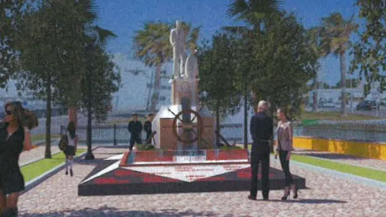 El boceto del posible monumento.  - A.I.