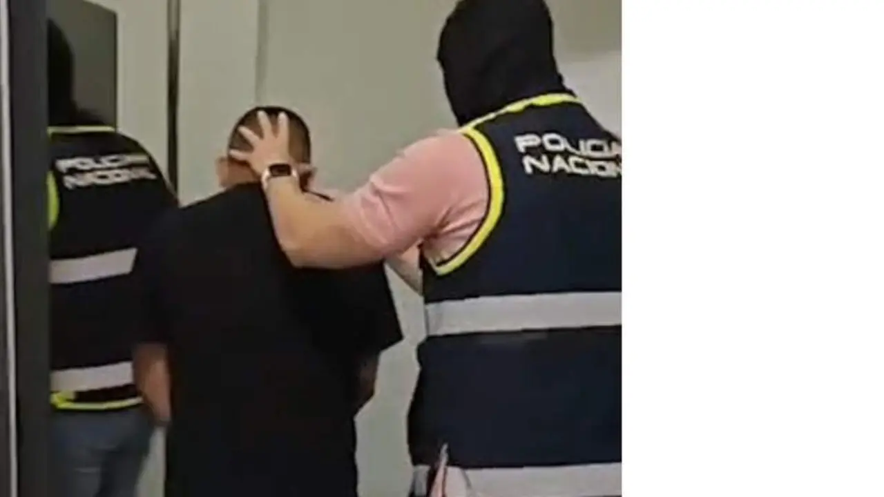 Imagen del detenido siendo conducido por los agentes - POLIC&Iacute;A NACIONAL