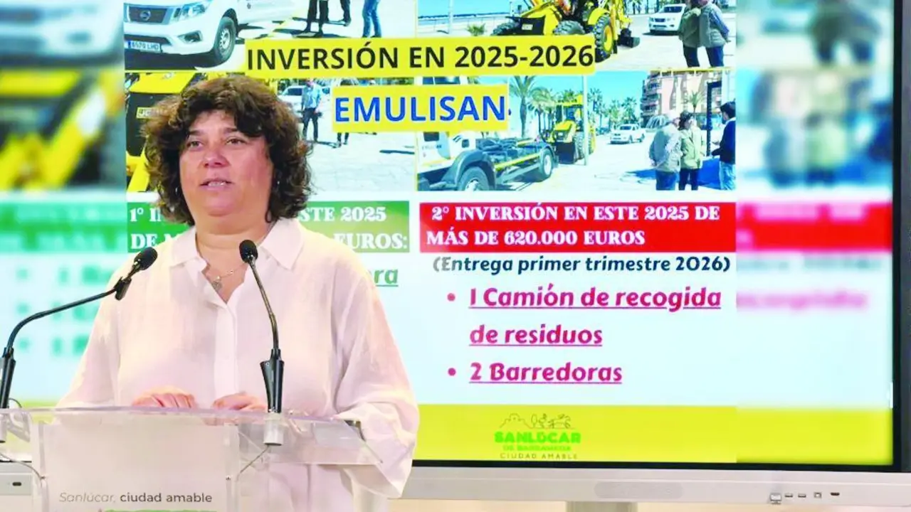 La alcaldesa Carmen &Aacute;lvarez anunciando esta iniciativa - AI