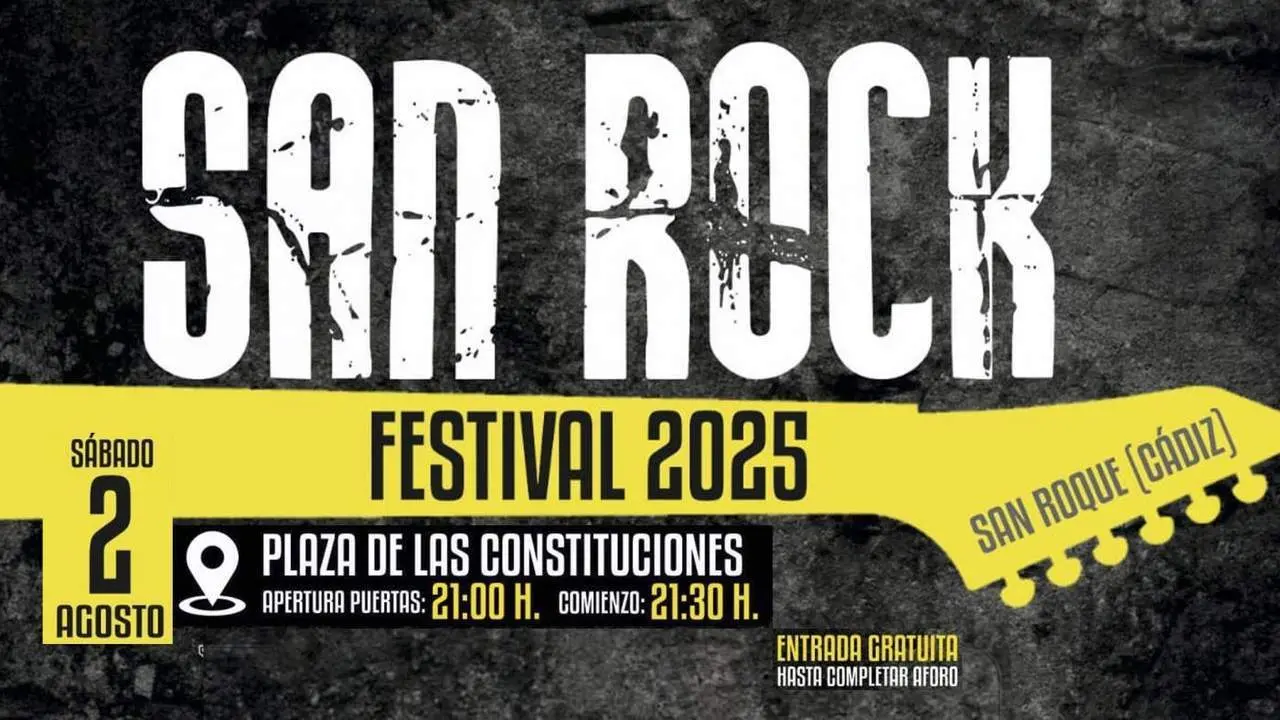 Extracto del cartel del San Rock Festival 2025. - AI