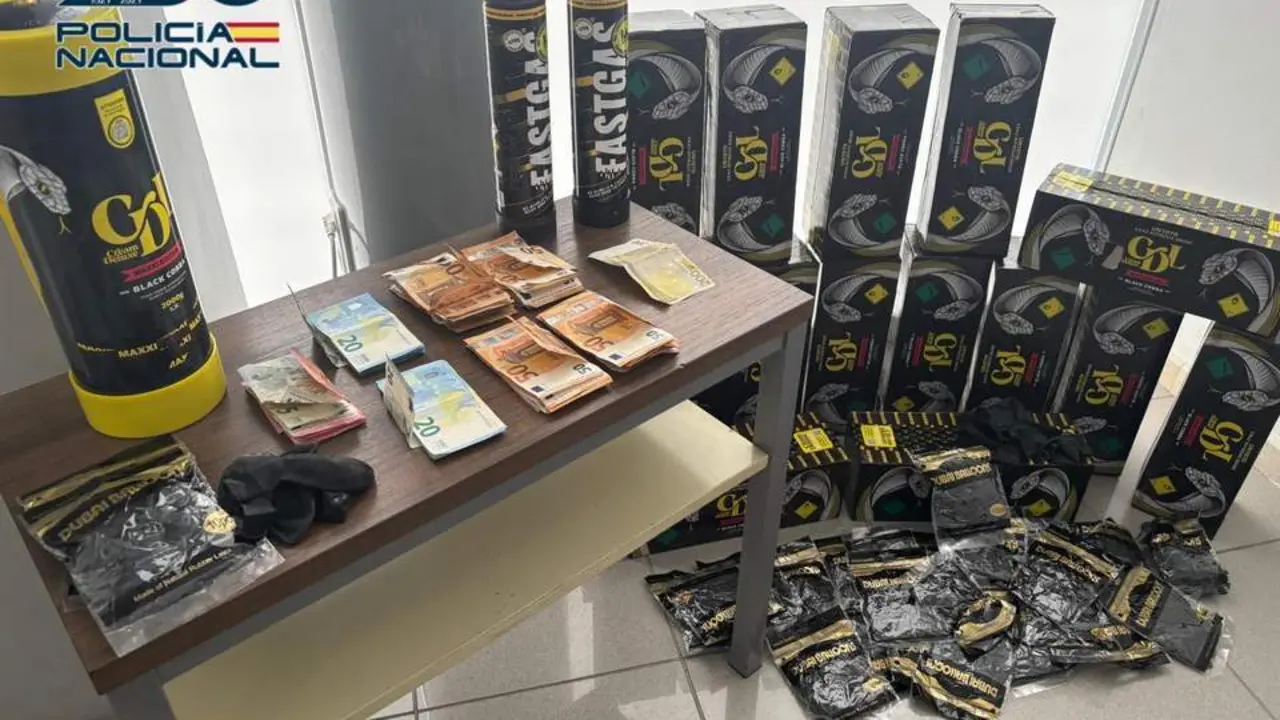 Efectos incautados por la Polic&iacute;a Nacional.  - CNP