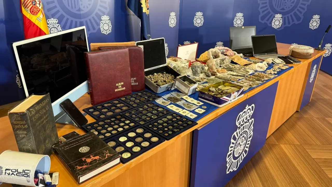 Algunas de las piezas y el dinero decomisado en la operaci&oacute;n. - AI