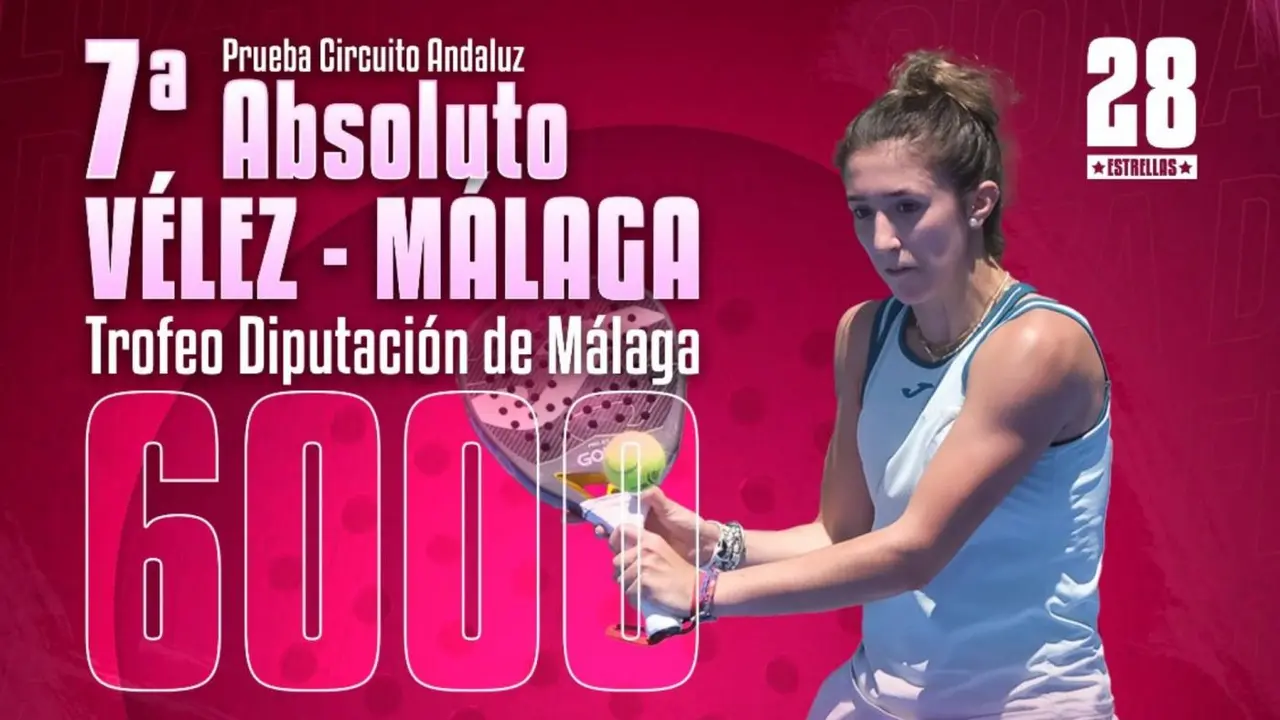 Cartel del Circuito Andaluz de P&aacute;del. - Ayuntamiento V&eacute;lez-M&aacute;laga