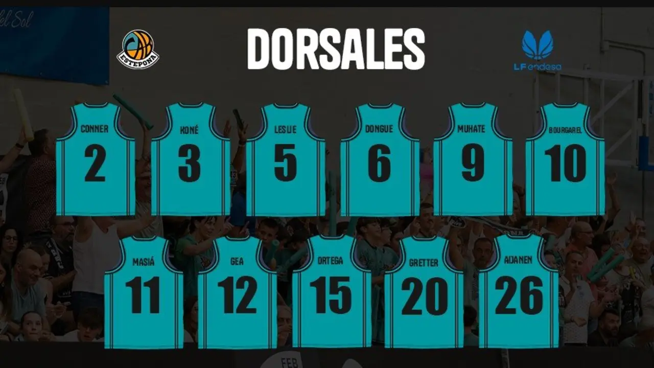 Dorsales de la primera plantilla | CAB Estepona