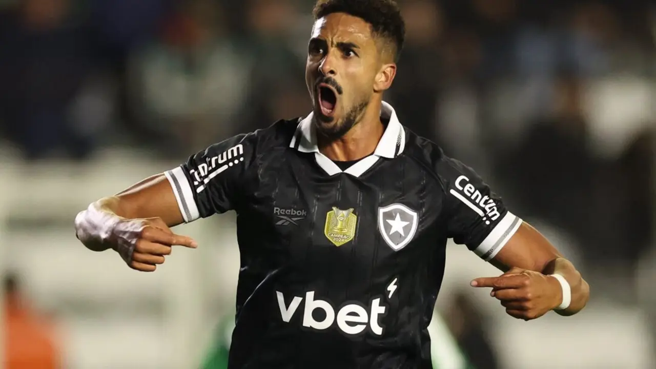 Chris Ramos celebra un gol con Botafogo. | Botafogo.