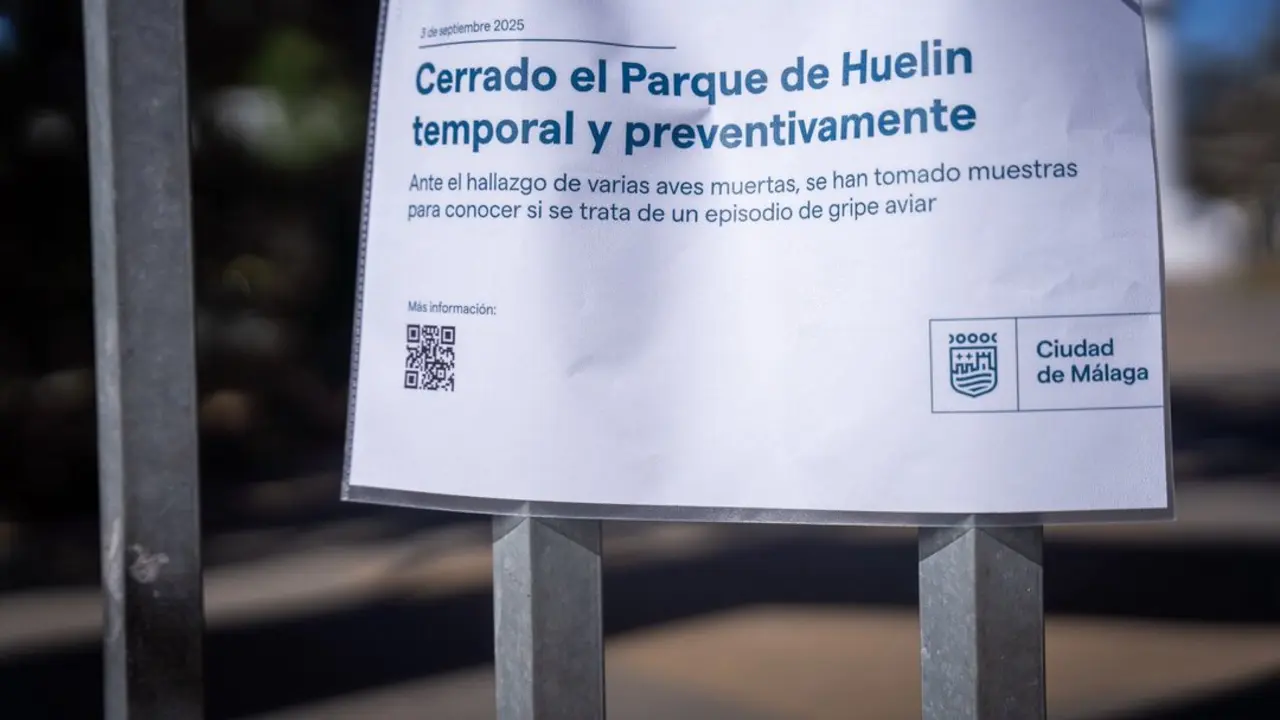 Clausura del Parque de Huelin./Ayto. M&aacute;laga