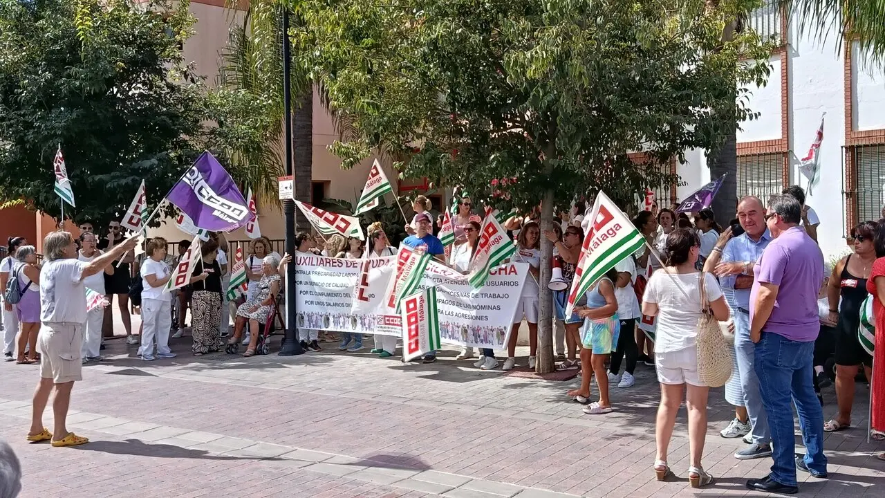 Protesta de las trabajadoras./VM.