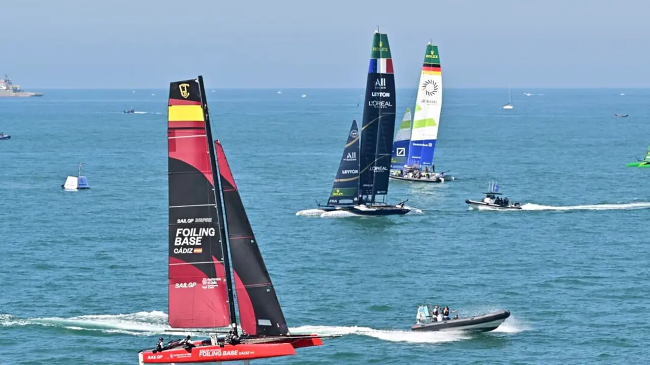 S&aacute;bado de regatas en la Sail GP C&aacute;diz 2025. | Eulogio Garc&iacute;a.