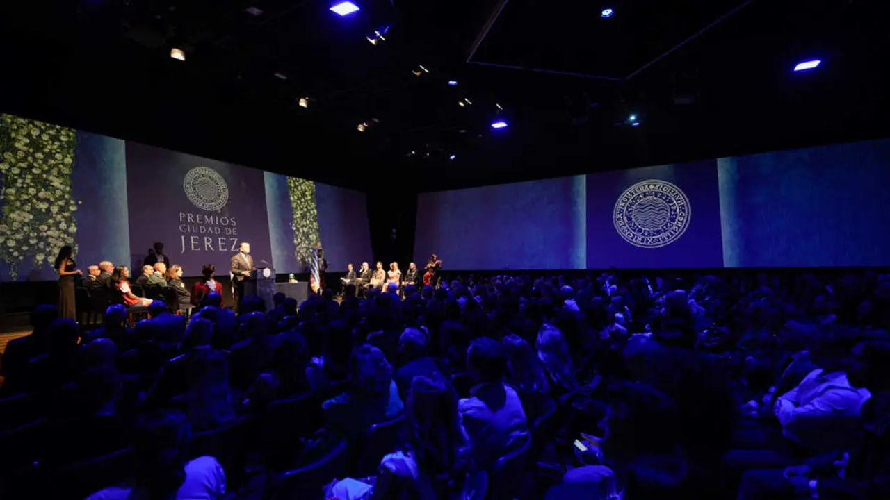 Un momento de la gala de los Premios Ciudad de Jerez. | Miguel &Aacute;ngel Junquera
