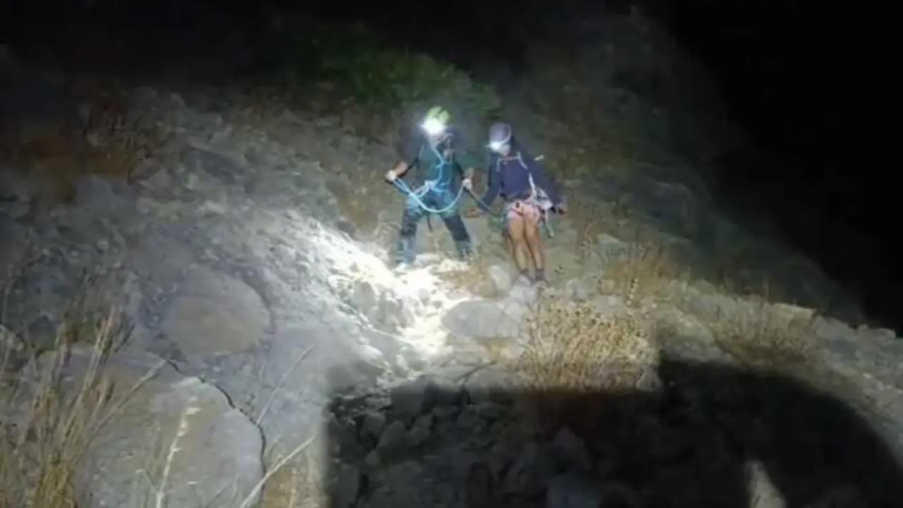 Rescatadas dos escaladores en el entorno de El Chorro. / GUARDIA CIVIL