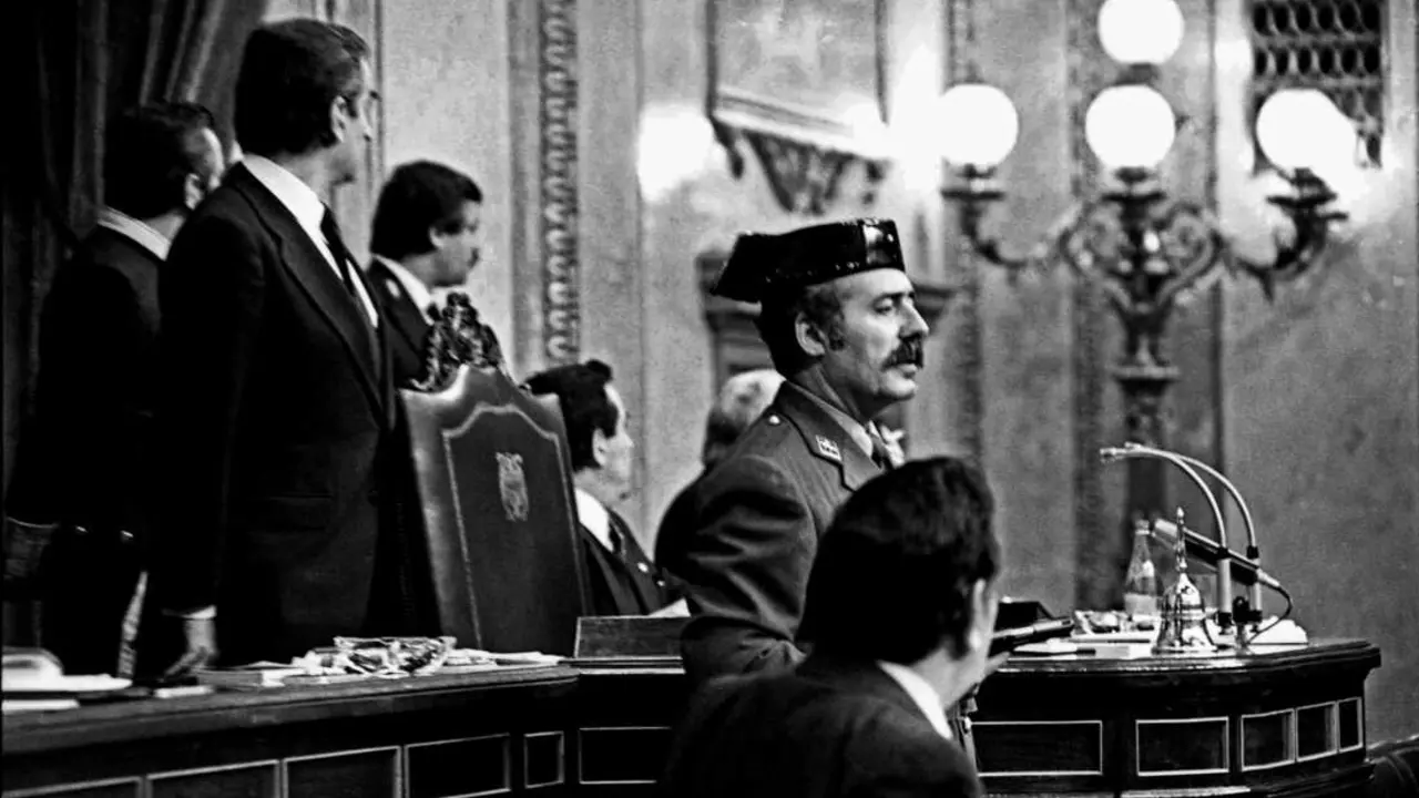  El teniente coronel de la Guardia Civil, Antonio Tejero, accede al Congreso. | Europa Press. 