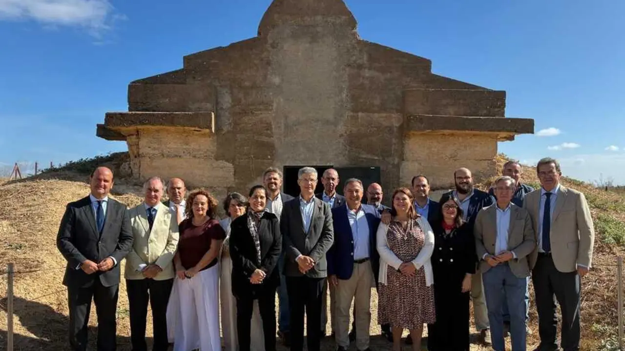 Ricardo S&aacute;nchez en el Dolmen.| JUNTA