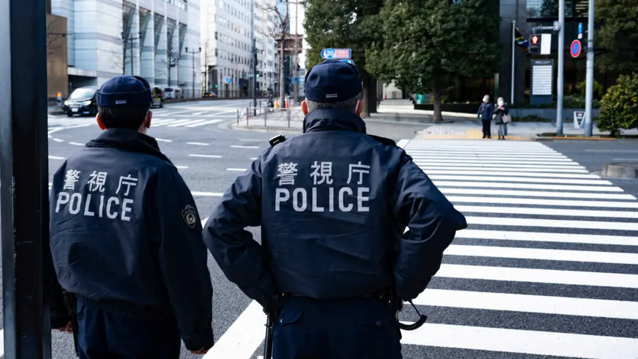 Agentes de la Polic&iacute;a de Jap&oacute;n. | Europa Press.