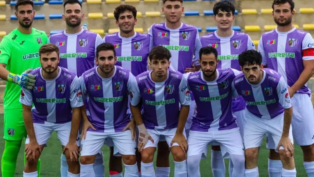 Formaci&oacute;n del Atl&eacute;tico Ja&eacute;n en  un partido anterior de esta temporada. - Foto: Cristina Campos