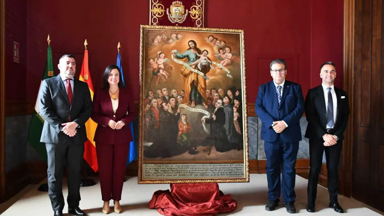 Recepci&oacute;n del cuadro del Voto a San Jos&eacute; en el Ayuntamiento | Aurora Mar&iacute;n.