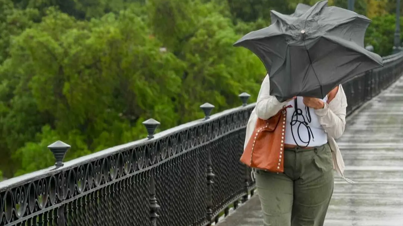 Dificultades al andar debido a la lluvia. Imagen de archivo.
- Eduardo Briones - Europa Press - Archivo