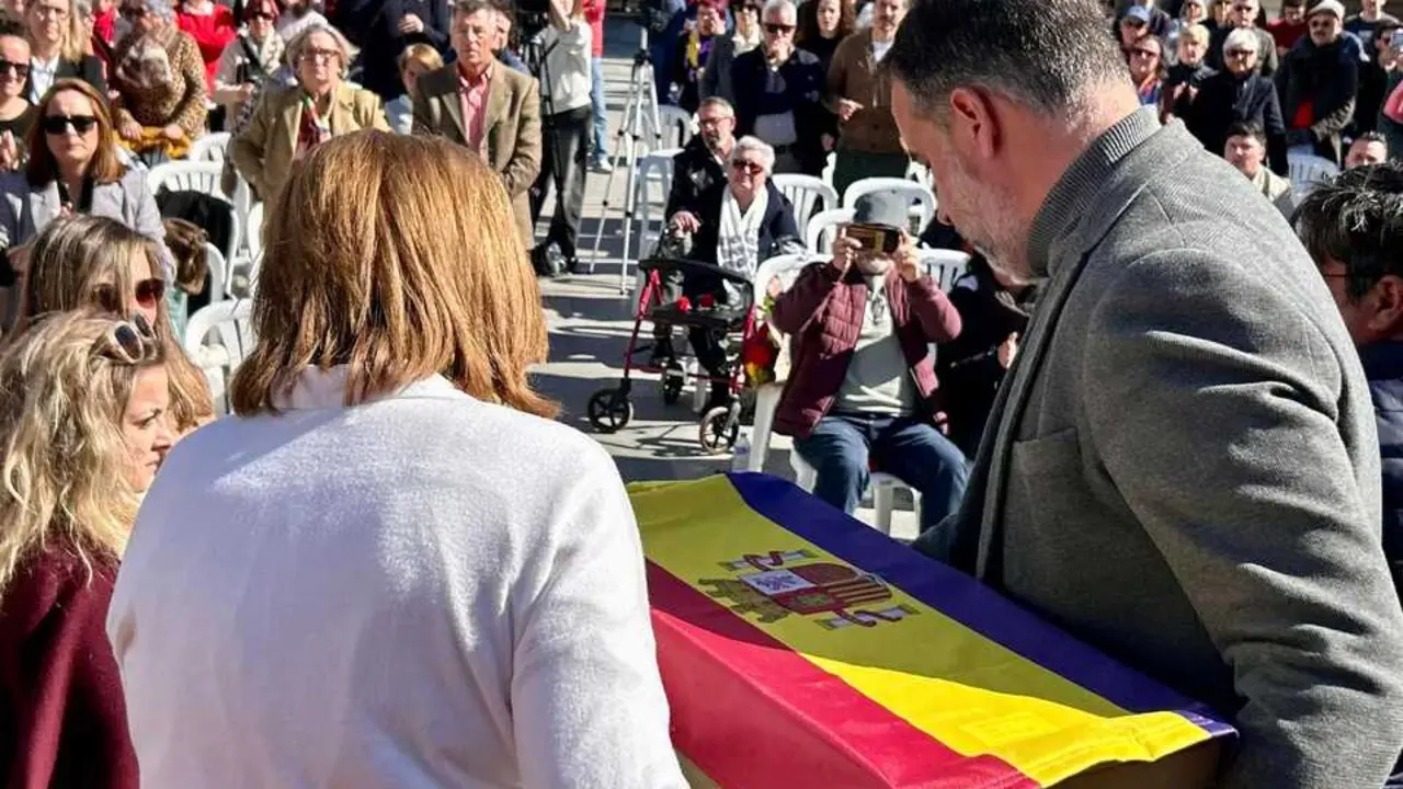 Ram&oacute;n Gal&aacute;n, en un acto de Memoria en Trebujena en febrero de este a&ntilde;o.