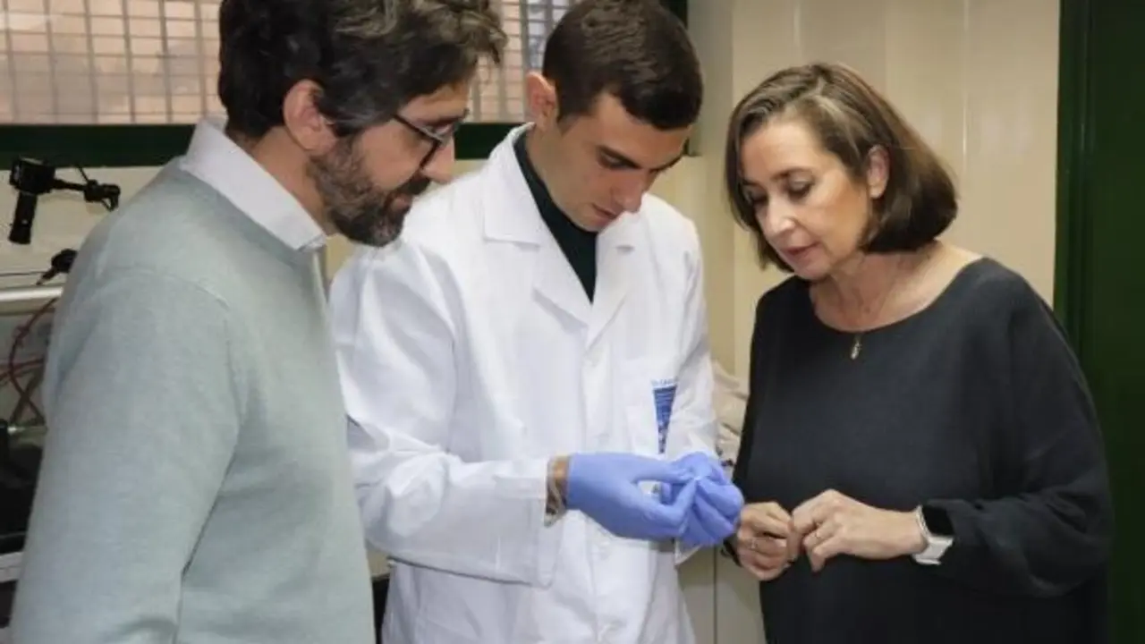 Los investigadores del estudio Rafael Lucena, Carlos Calero y Soledad C&aacute;rdenas. -EP