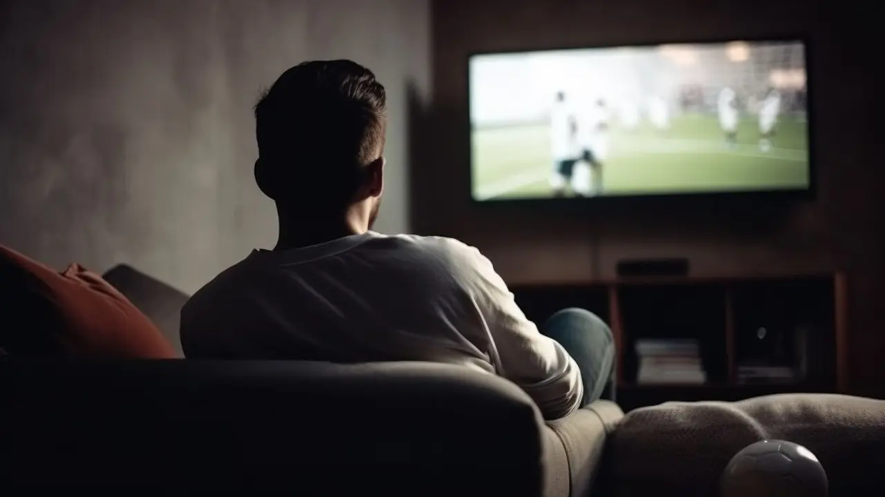 Una persona ve la televisi&oacute;n | Foto de 123RF/cactusvstudio
