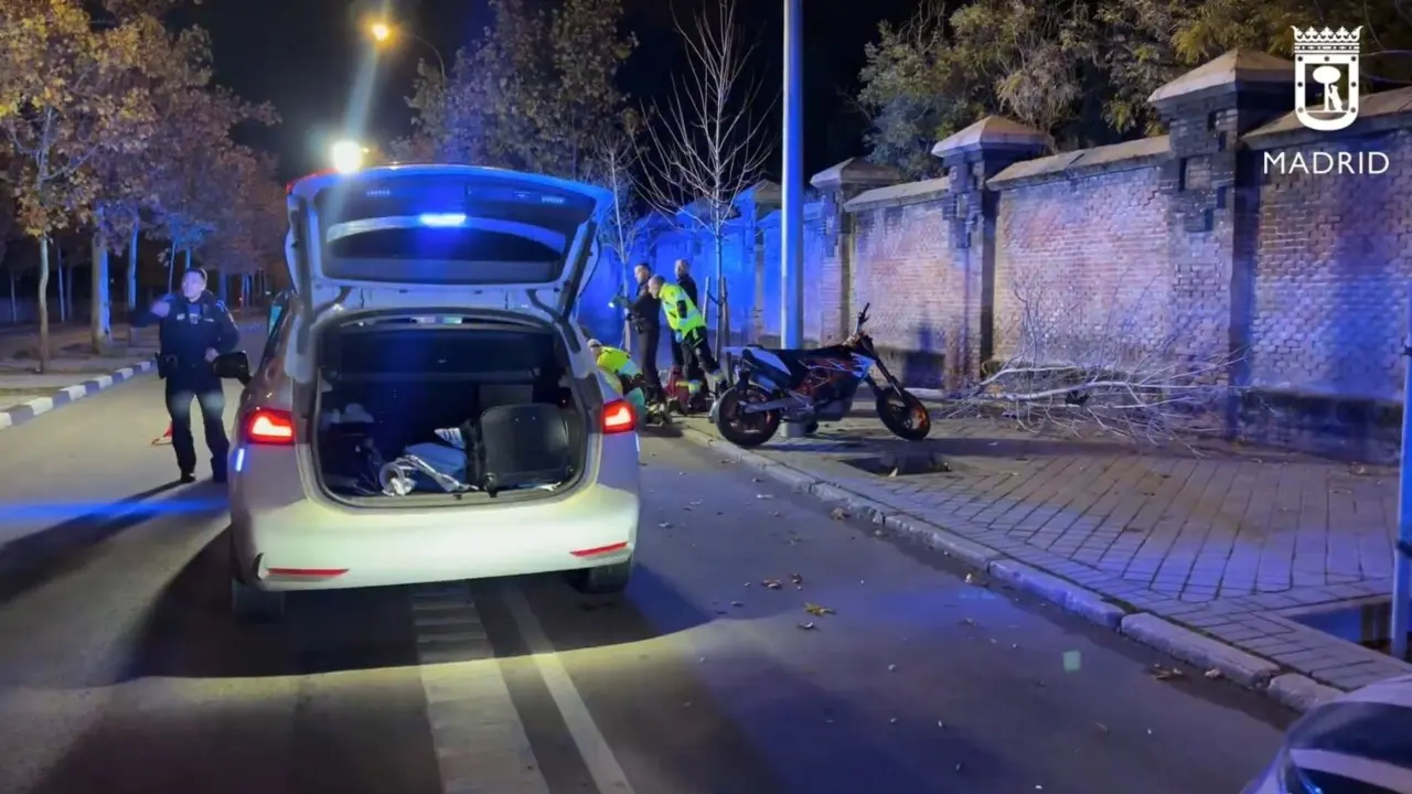 Un motorista pierde la vida en Madrid tras colisionar con un &aacute;rbol. | Europa Press.