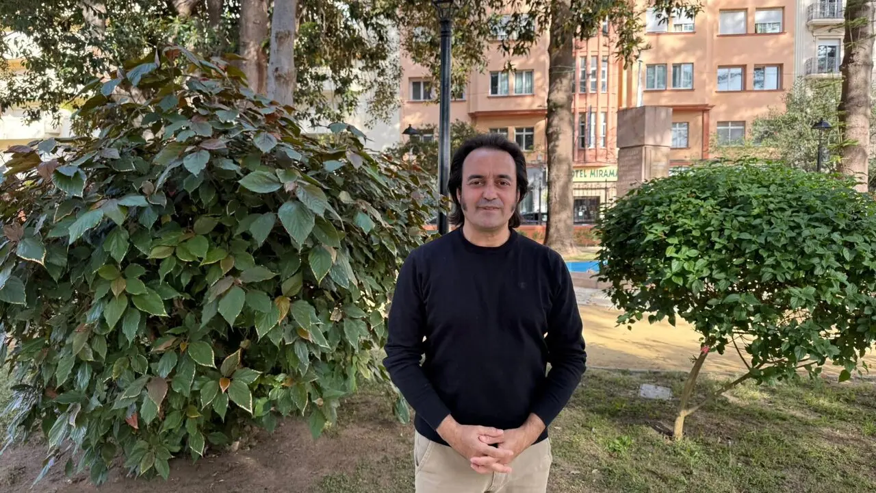 David Morales, en los Jardines Saccone de La L&iacute;nea. | VIVA
