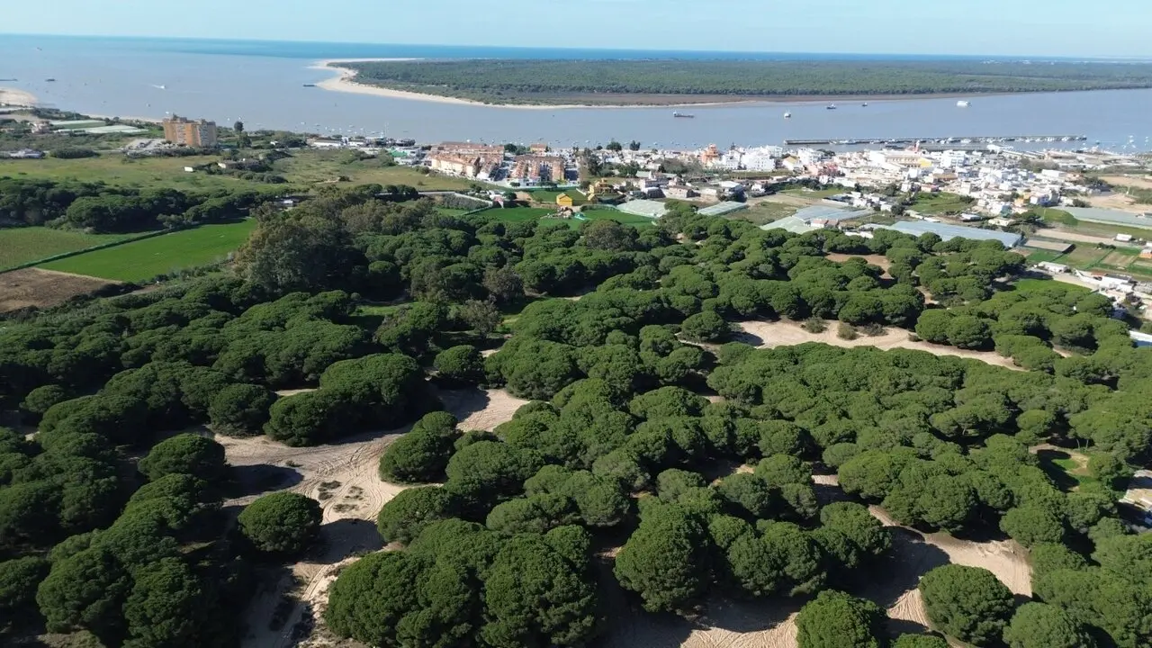 Sanl&uacute;car y Do&ntilde;ana al fondo.