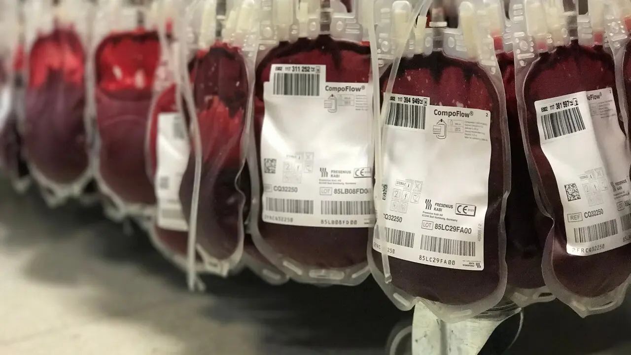 Sangre donada. | Junta.