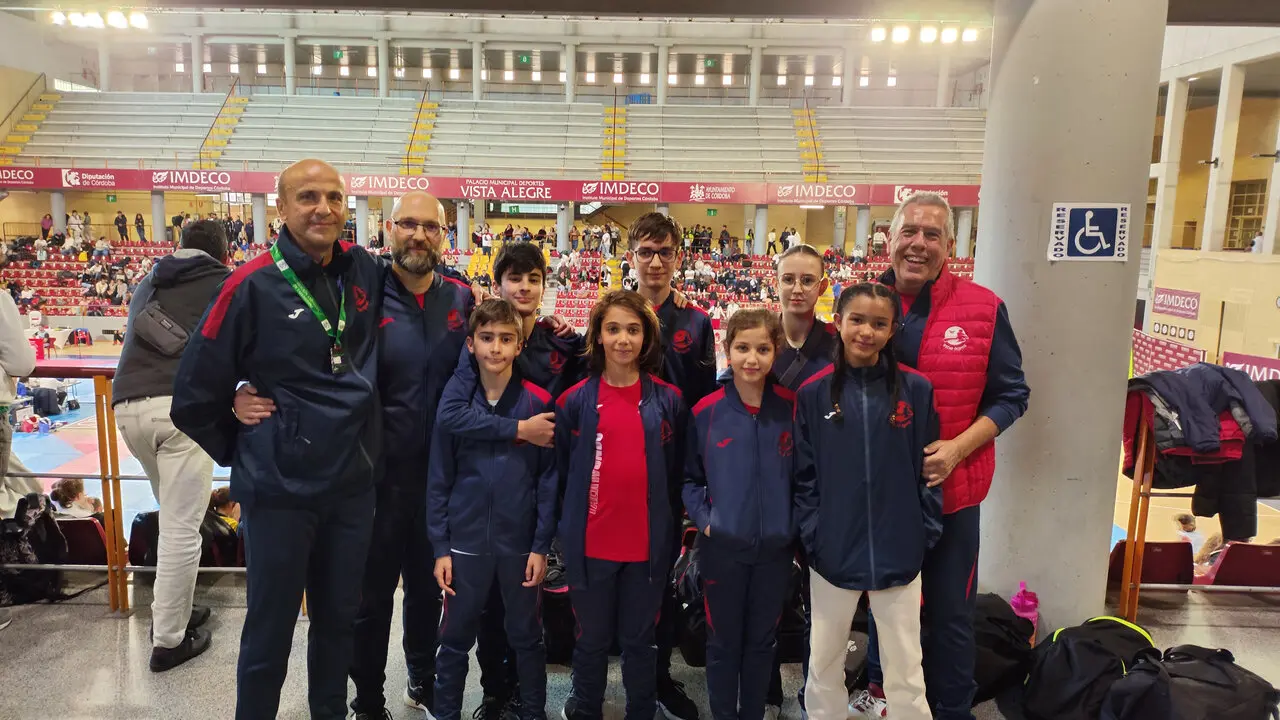Expedici&oacute;n del Club Ki &Oacute;scar Dojang que particip&oacute; en el Open Internacional de Andaluc&iacute;a. - Foto: Club &Oacute;scar Dojang