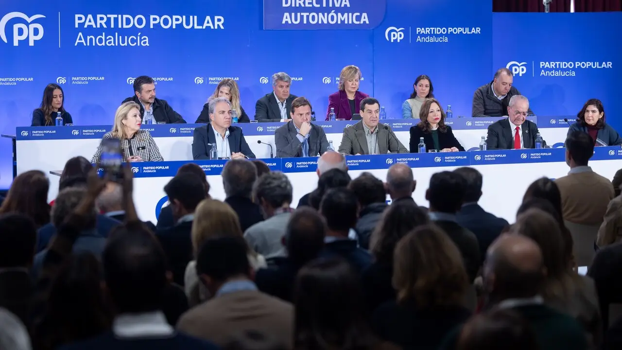 Junta directiva del PP andaluz reunida en M&aacute;laga./VM.