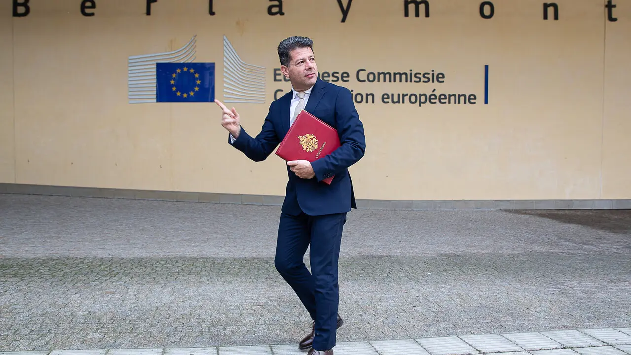Fabi&aacute;n Picardo, en una de sus &uacute;ltimas visitas a la sede de la Comisi&oacute;n Europea | E.P.