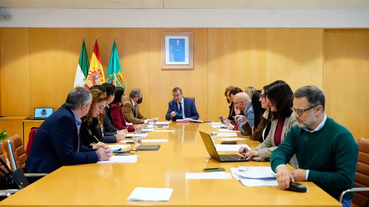 Junta de gobierno de la Diputaci&oacute;n, presidida por Javier Fern&aacute;ndez. | DIPU.
