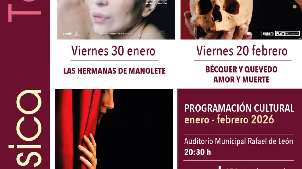 Cartel del ciclo de teatro y danza de Tomares.| AYTO TOMARES