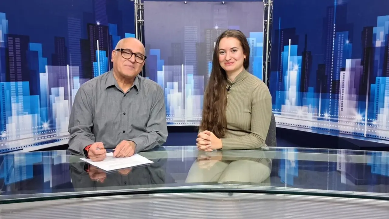 Durante la entrevista en 7TV M&aacute;laga./Pablo Ruiz.