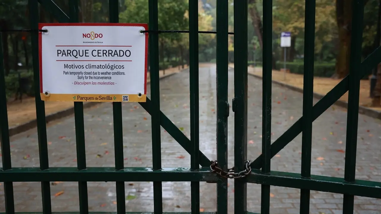 EuropaPress_7064184_imagen_parque_maria_luisa_cerrado_motivos_meteorologicos_adversos_sevilla