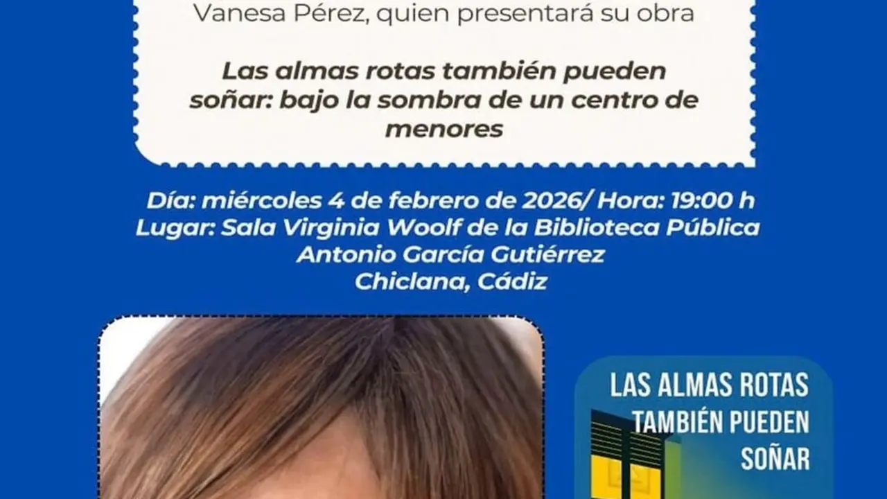 Presentaci&oacute;n del libro "Las almas rotas tambi&eacute;n pueden so&ntilde;ar", en Chiclana.