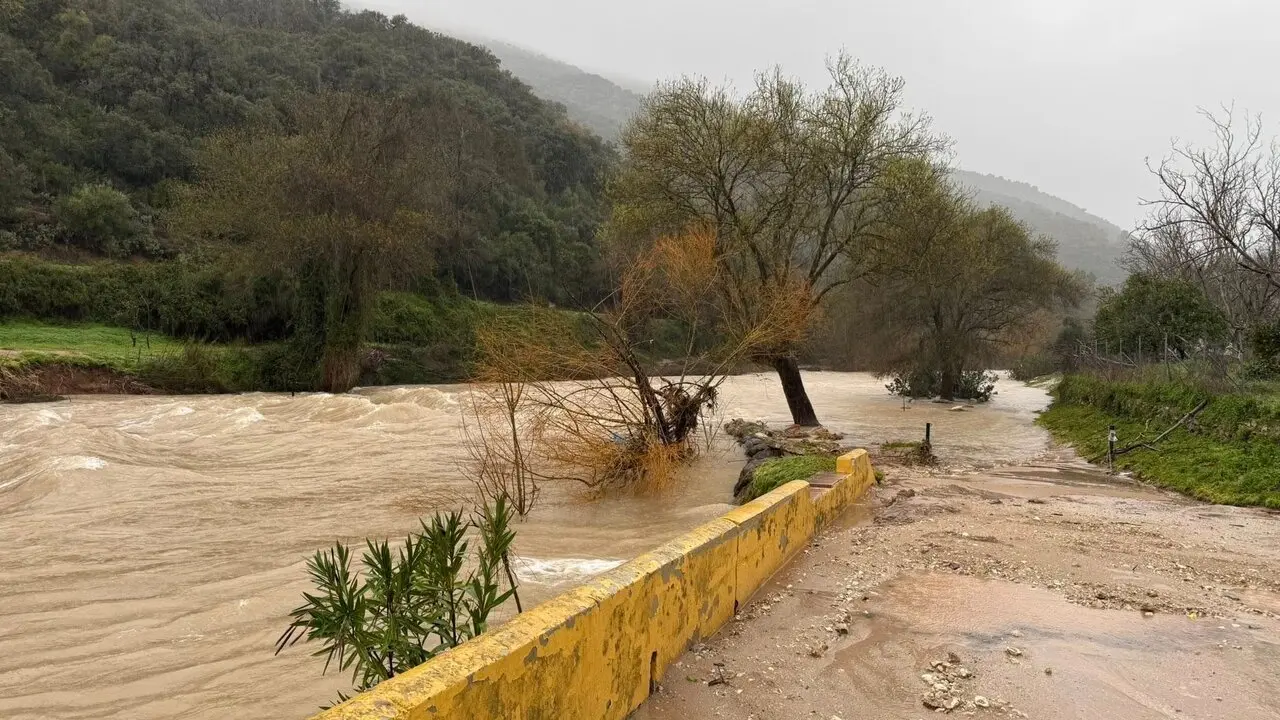 Efectos del temporal en Jimera de Libar./Ayto.
