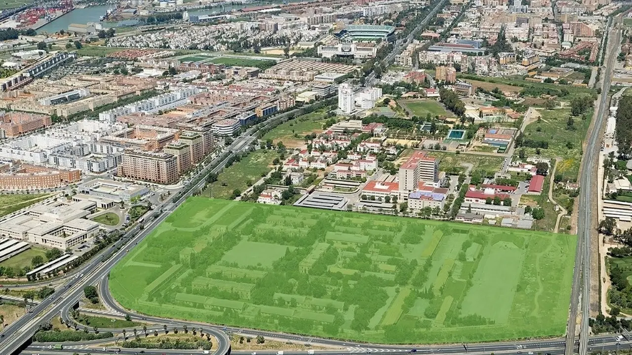 Vista a&eacute;rea del Regimiento de Artiller&iacute;a de Sevilla |&nbsp;GOBIERNO DE ESPA&Ntilde;A